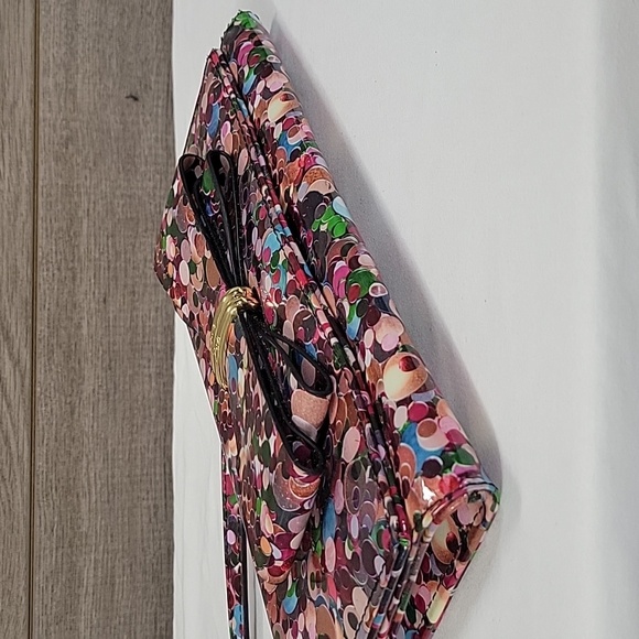 Betsey Johnson Multi-Color Bow PVC Crossbody Shoulder Bag - Picture 7 of 13